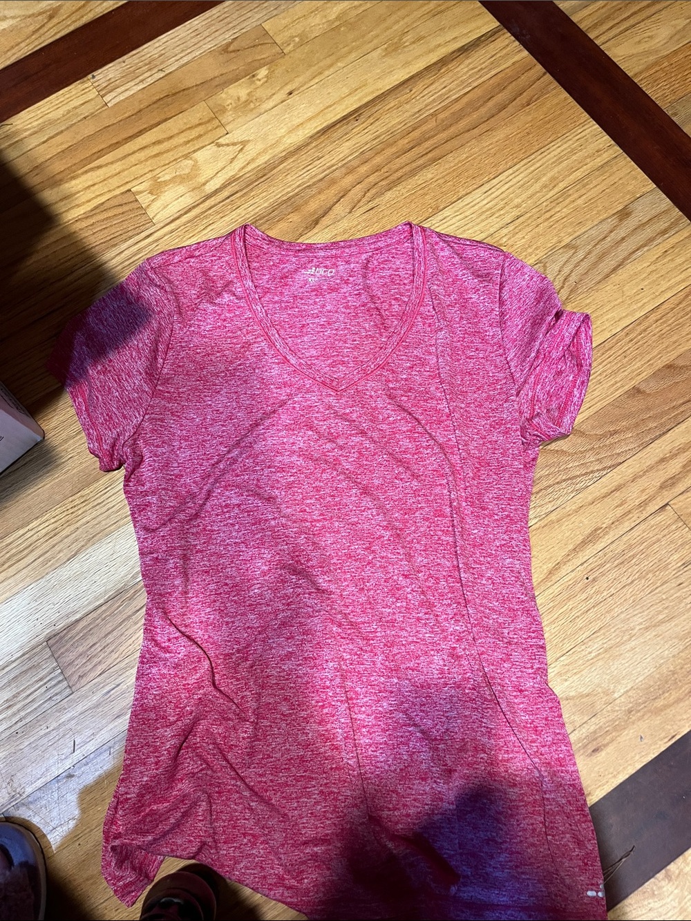 Women's Pink Active V-Neck Tee
